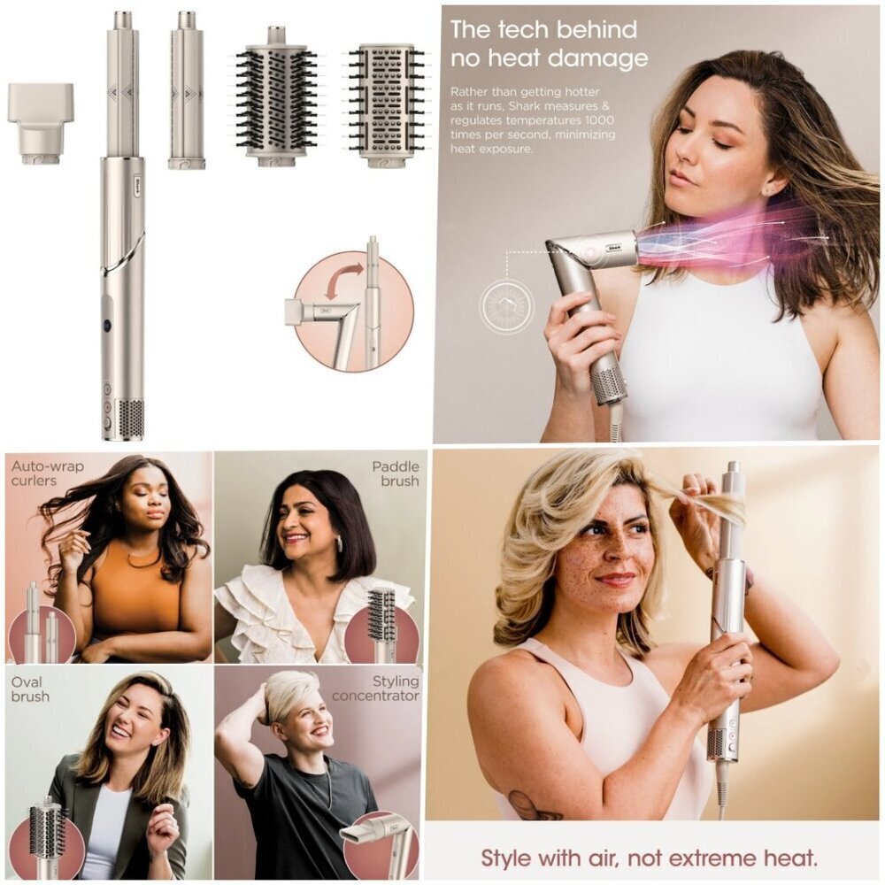 Shark No Heat FlexStyle Hair Blow Dryer Multi-Styler SEALED